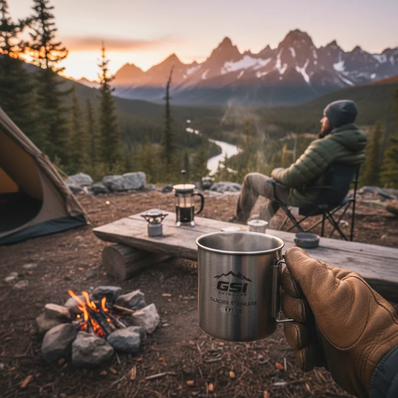 GSI Outdoors Glacier Stainless Rim Mug 14 fl oz image 2